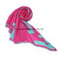 Hot Sale Polyester Printed Scarf with Bright Color Scarf